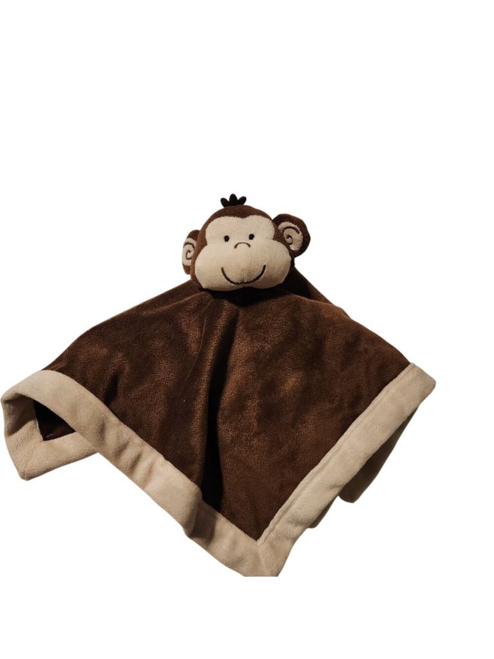 Tiddliwinks monkey plush lovey security blanket brown